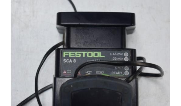 acculader FESTOOL SCA8 plus batterij FESTOOL BP18